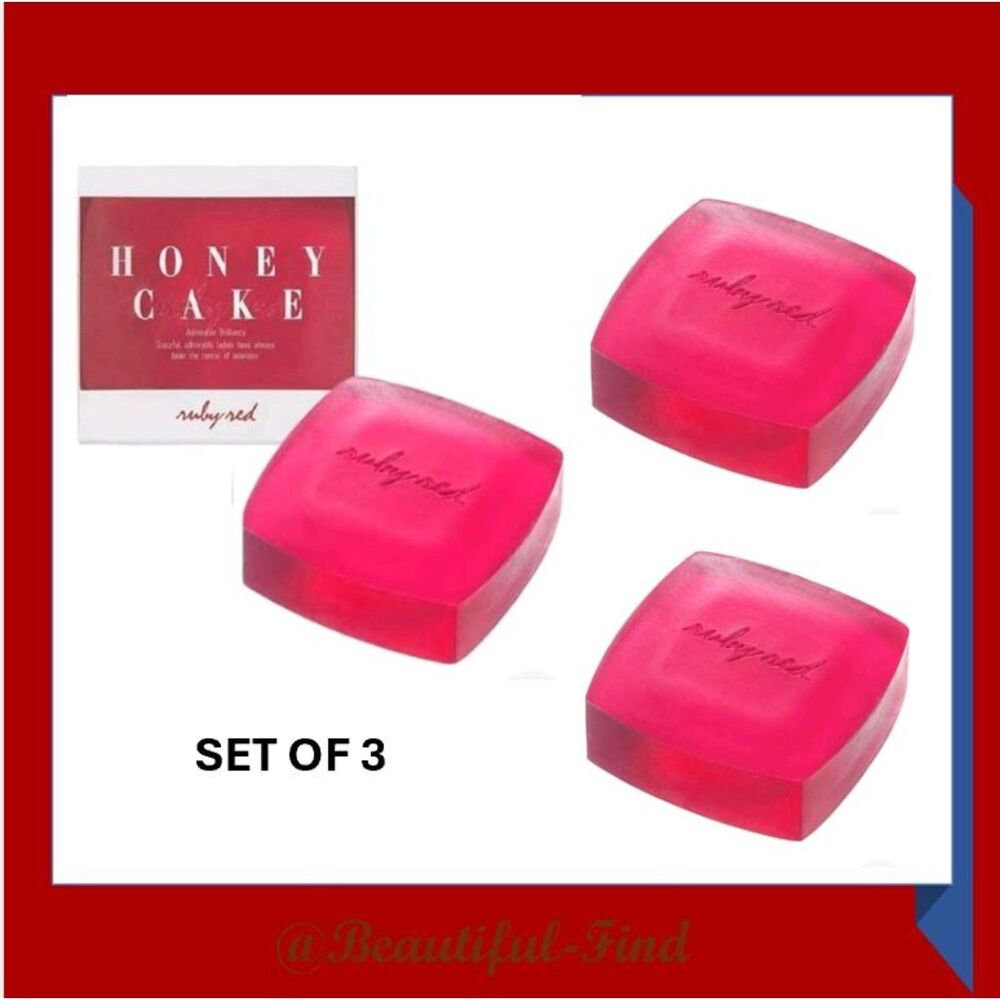 Shiseido Honeycake Ruby Red Soap X3 New